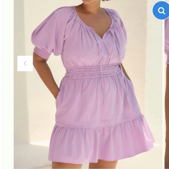 Anthropologie Dresses & Skirts - Anthropologie Lilac Puff Sleeve Mini Dress